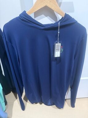 Merion. NWT. Holderness & Bourne Navy Lightweight Hoodie